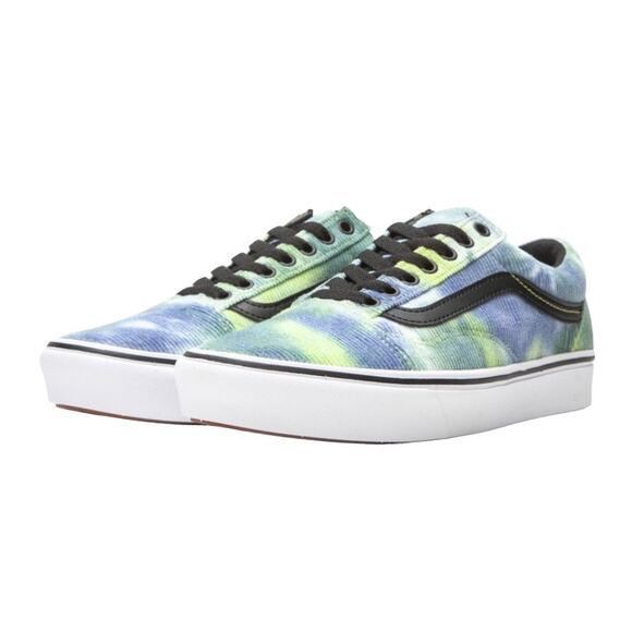 NEW Vans Comfycush Old Skool “Blotched" Tie Dye Corduroy Shoes Mens 6 Womens 7.5 - Picture 1 of 12